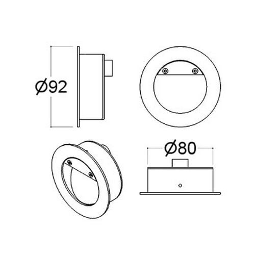 SUN LED Indbygningsdownlight PSM Lighting