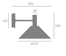Villa W væglampe Lumini