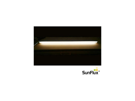 SunFlux LED Diodeskinne 58cm, 10W, 3000K, Ra82, 10-36VDC, 800lm, dæmpbar