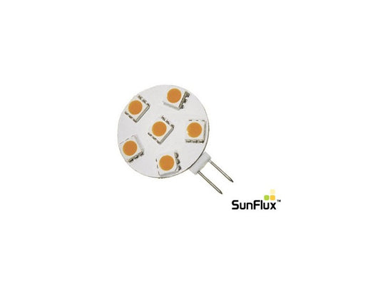 G4 LED 1,2W, 2700K, 105Lm, Ra90, 180°. SunFlux