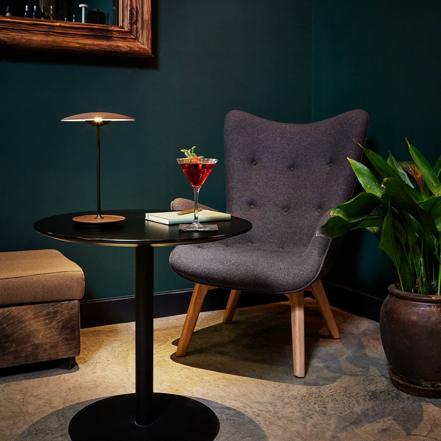 miljøbillede af Ginger 20 M oak bordlampe fra marset 3