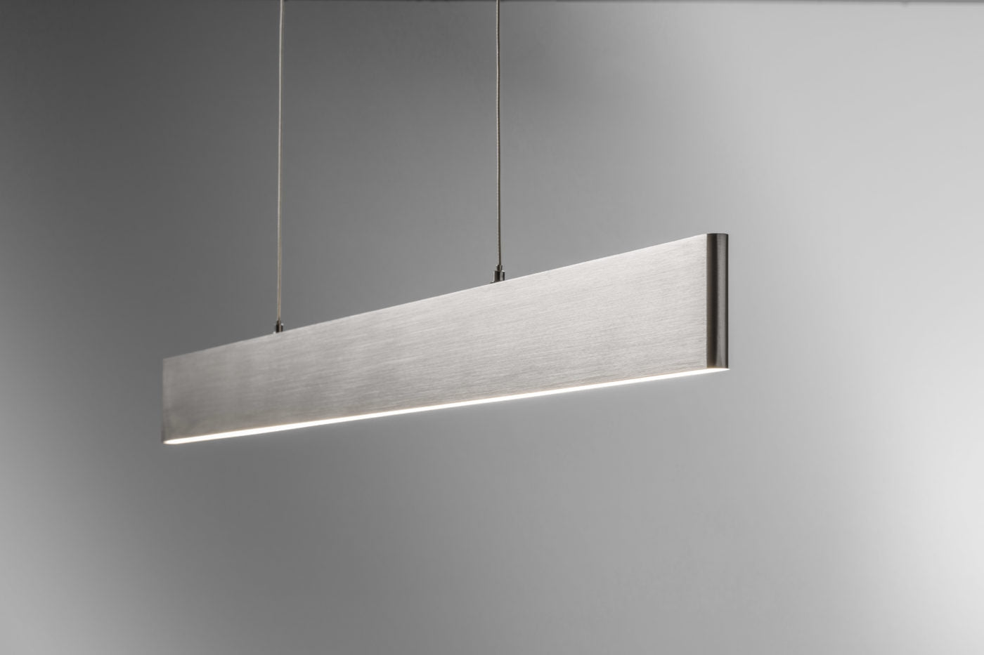 Justus LED pendel i mat aluminium Lupia