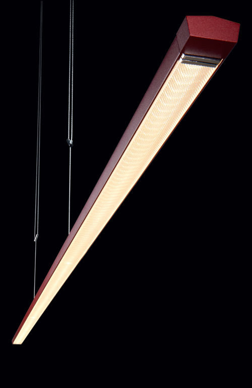 Set nedefra Lisgo sky straight Max mat rød LED pendel oligo