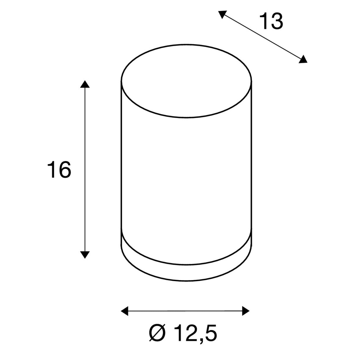 Rox down væglampe SLV