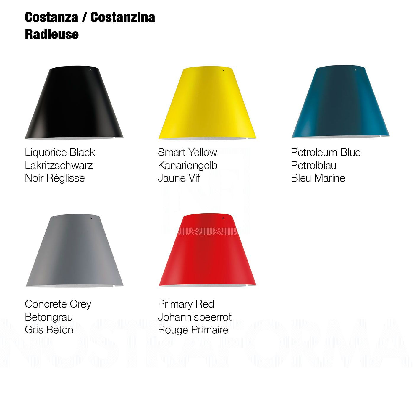 Costanza gulvlampe D13 t. Luceplan