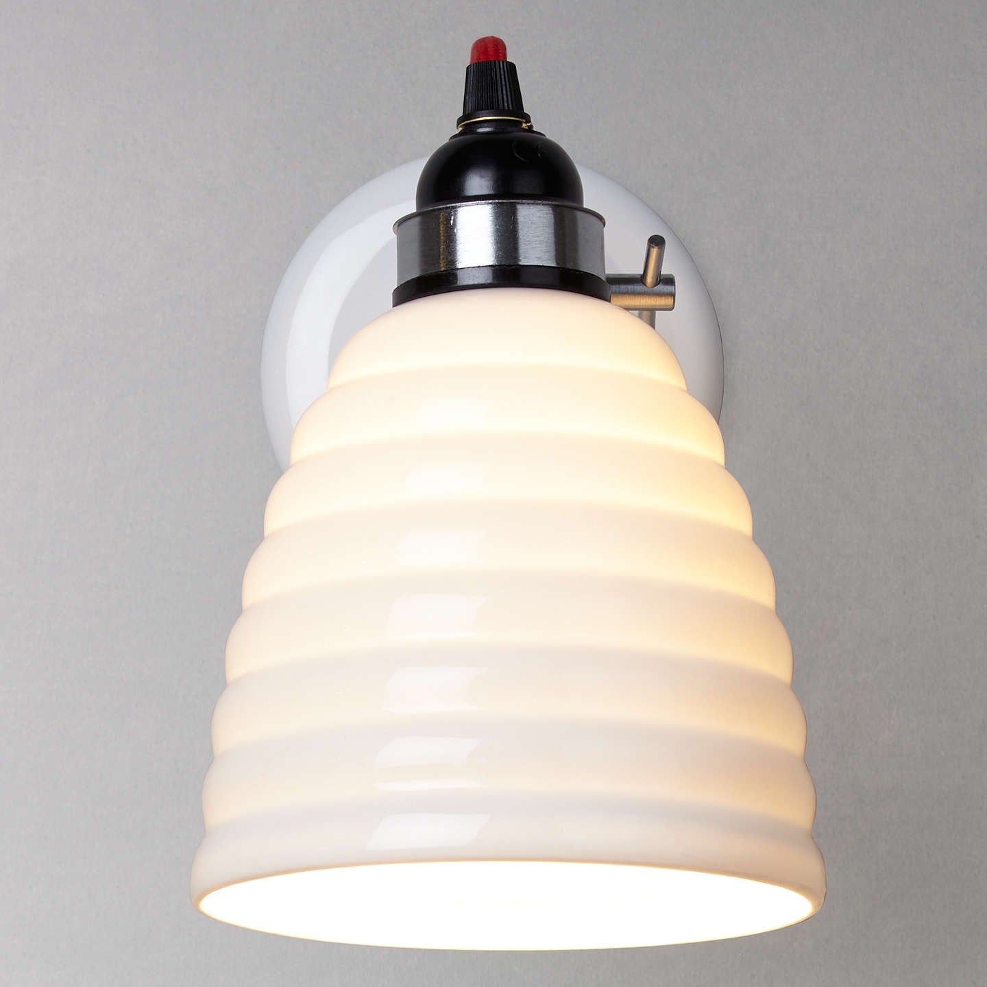 Hector Bibendum væglampe hvid porcelænskærm original BTC