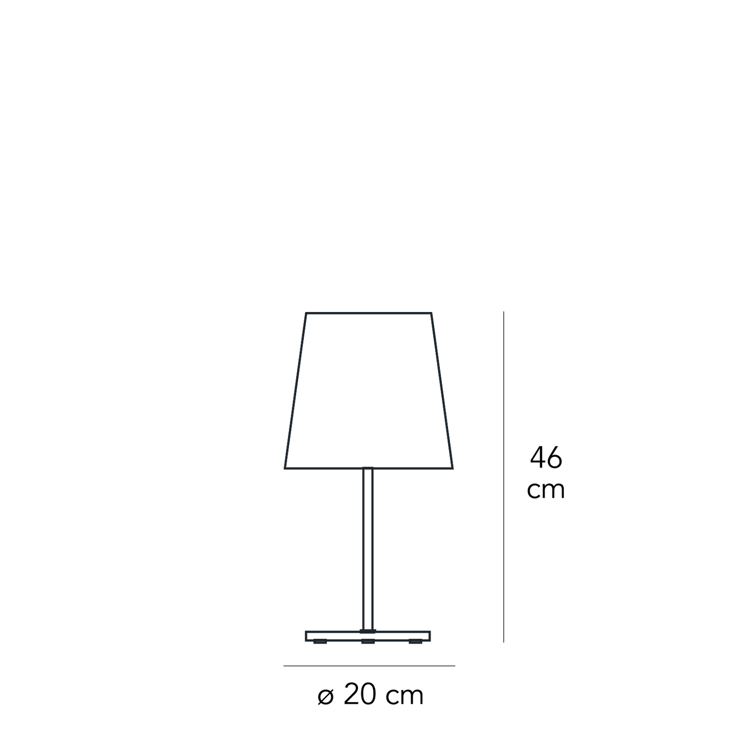 No. 3247TA bordlampe Fontana Arte