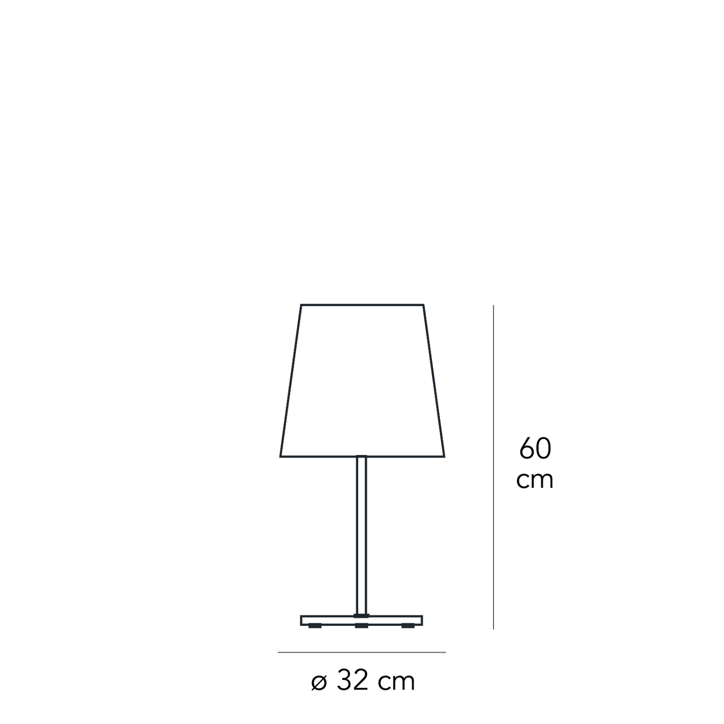 No. 3247TA bordlampe Fontana Arte