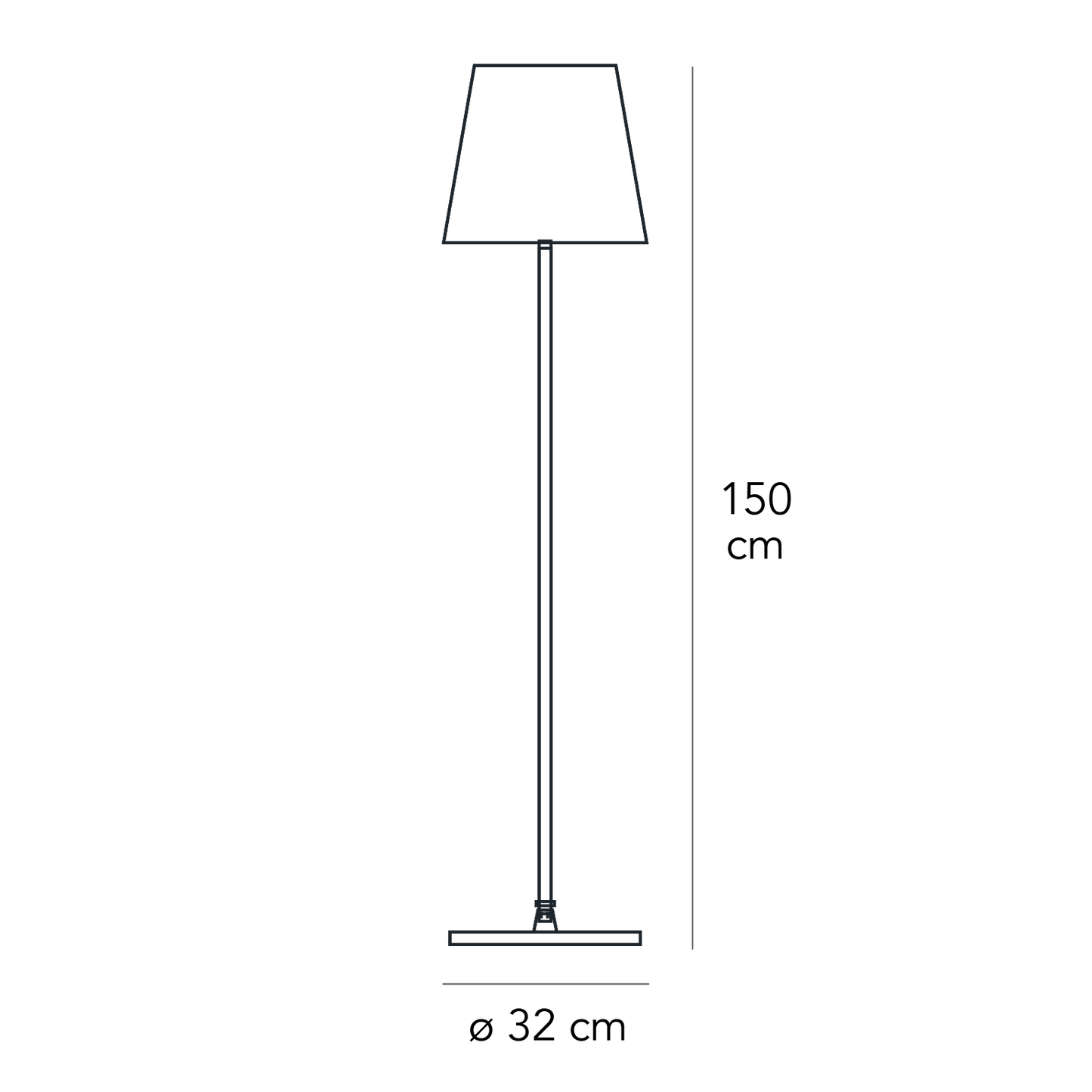 No. 3247 Large gulvlampe Fontana Arte