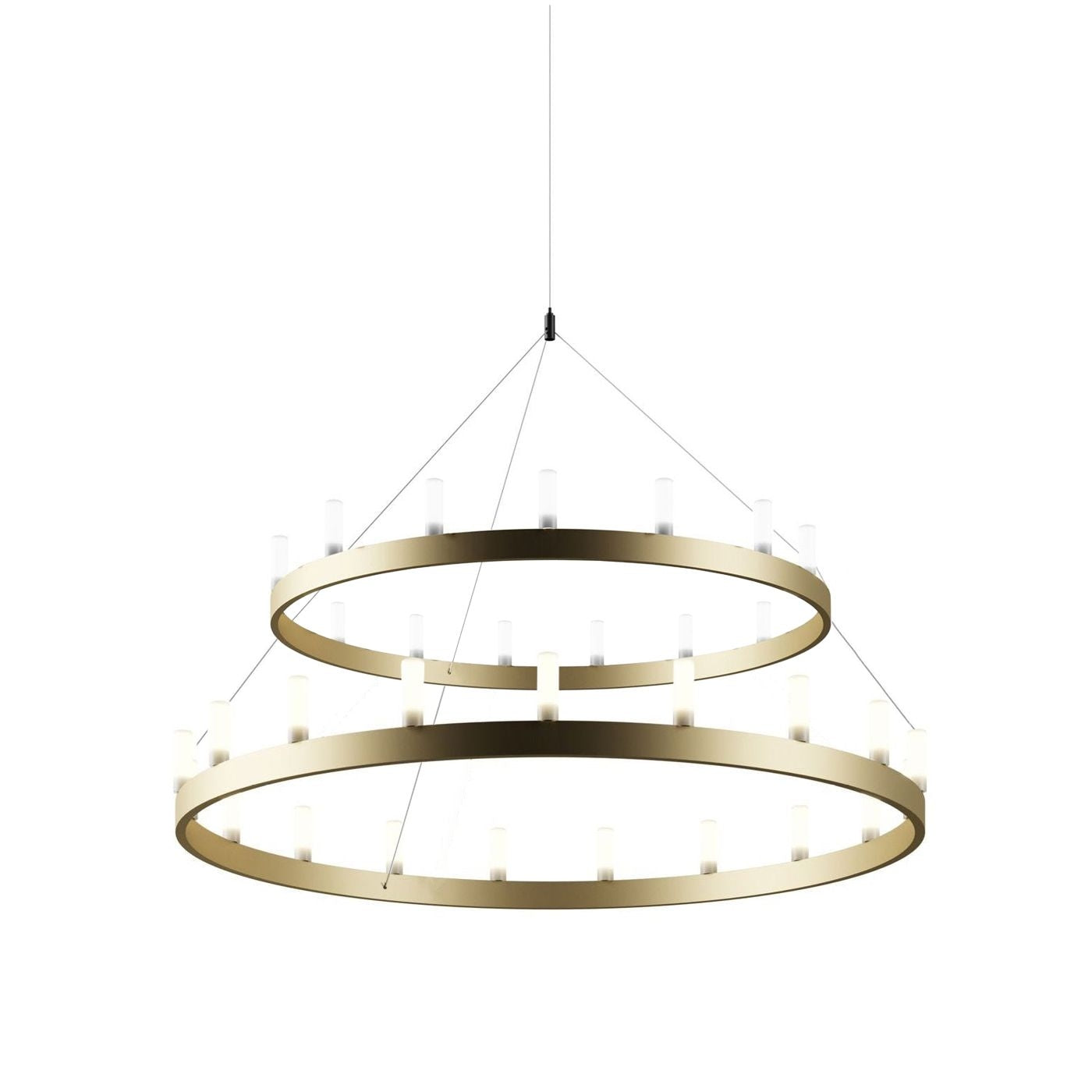 Chandelier double XXL lysekrone Fontana Arte