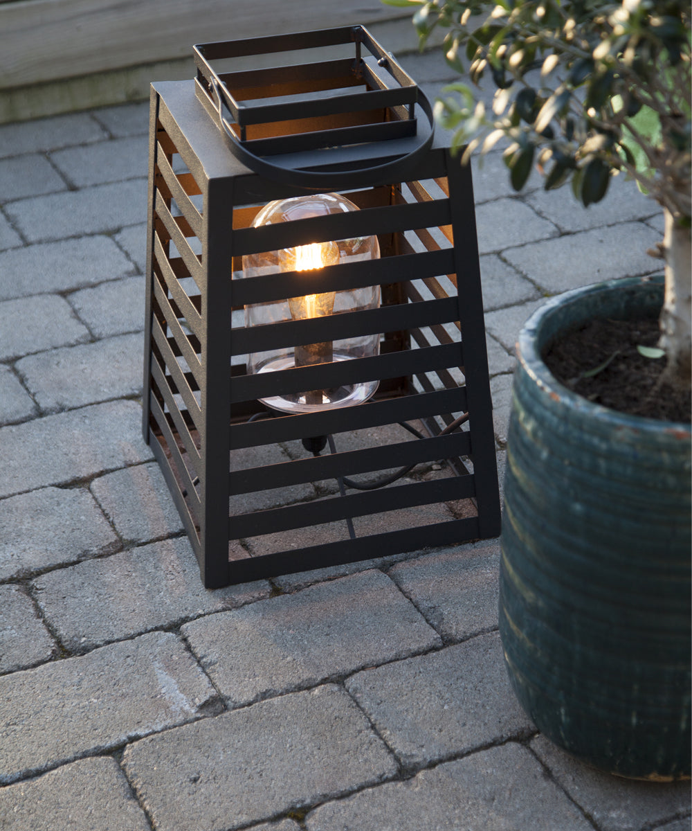 Yankton bord/gulvlampe IP44 sort