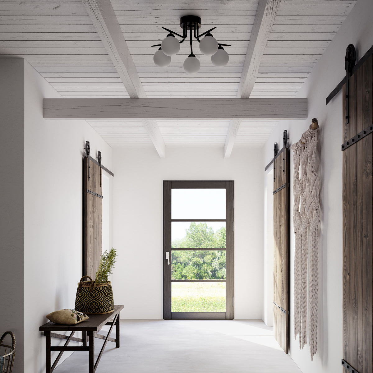 Punto plafond loftlampe fra By Rydens