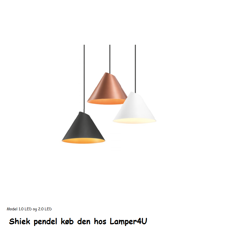 Model 1.0 LED og 2.0 LED Shiek pendel Wever og Ducrè