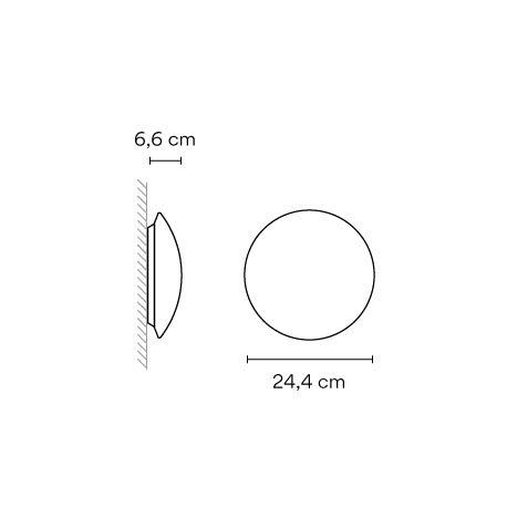 måltegning af Puck 5410 / 5412 fra Vibia
