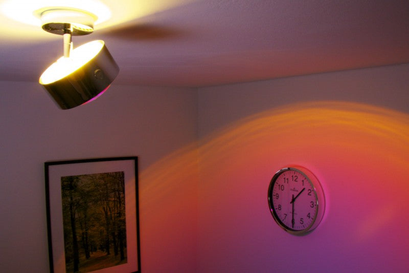 miljøbillede i stue af Puk Maxx turn i krom fra top-light