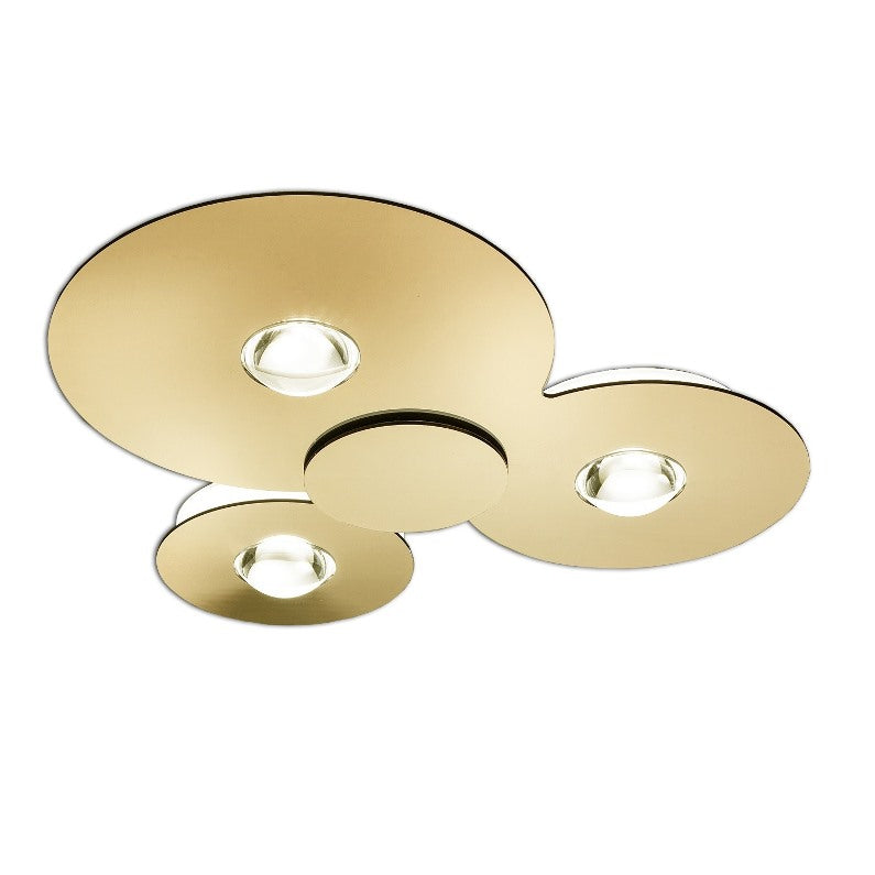 Bugia PL3 loftlampe i guld fra studio italia design