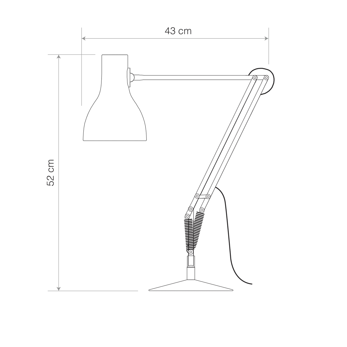 Type 75 bordlampe Anglepoise