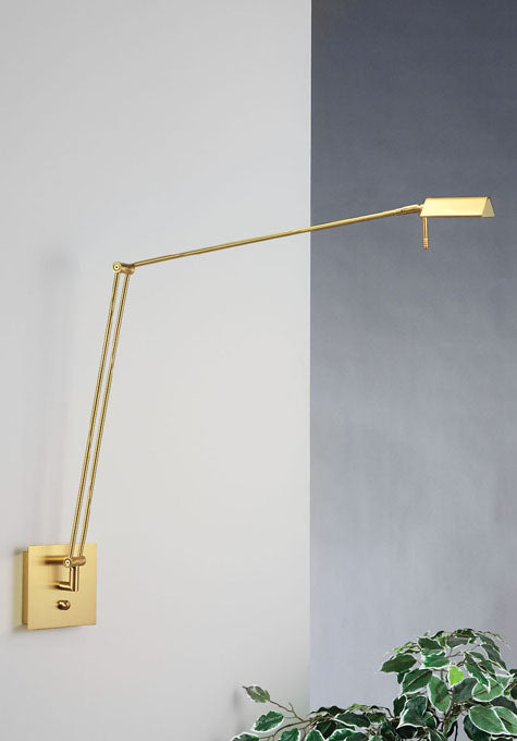 8192 væglampe i børstet/poleret messing