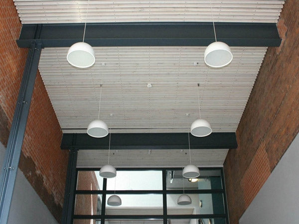 Miljøbillede af H+M pendel hall i hvid fra Focus Lighting