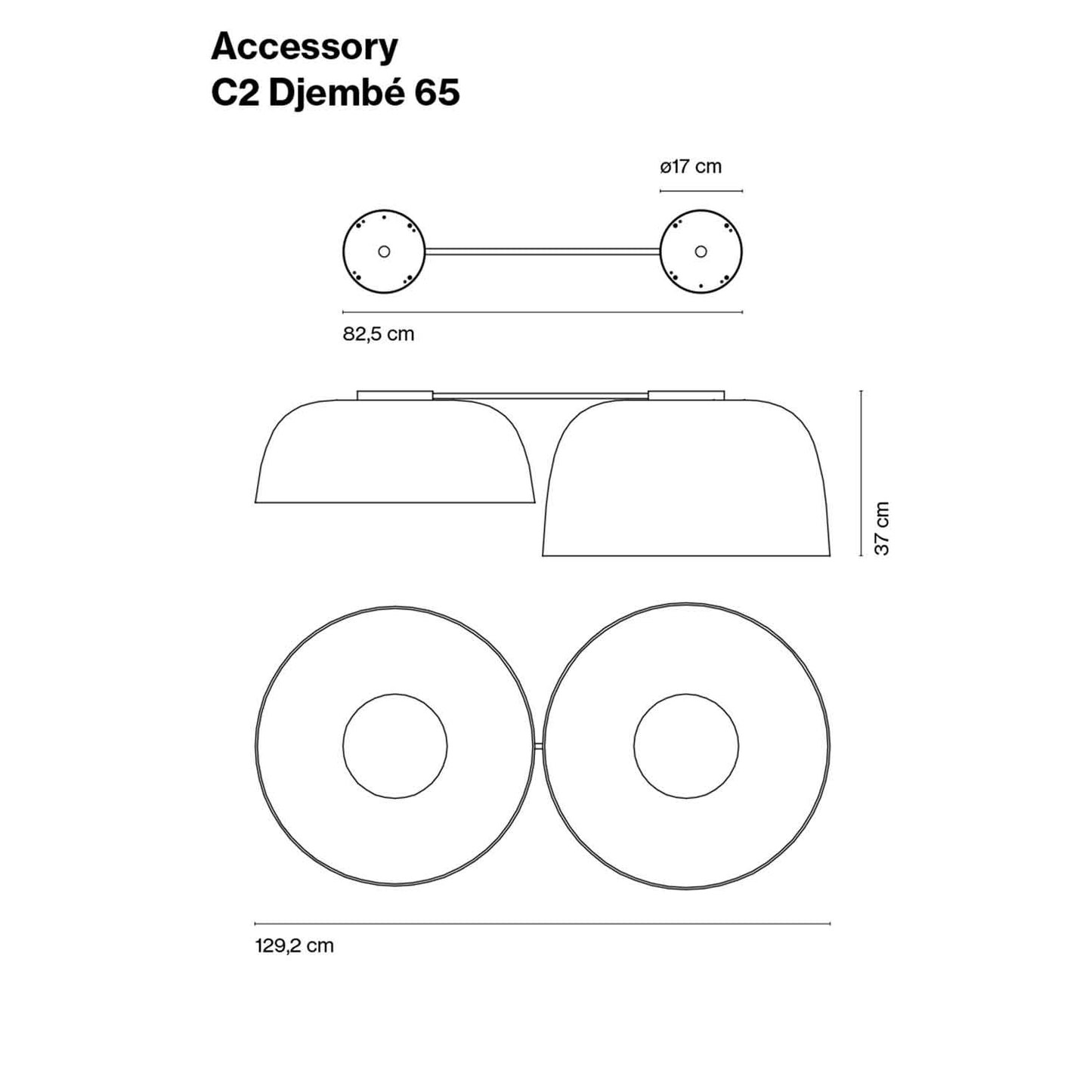 Djembé 65.45 loftlampe fra Marset