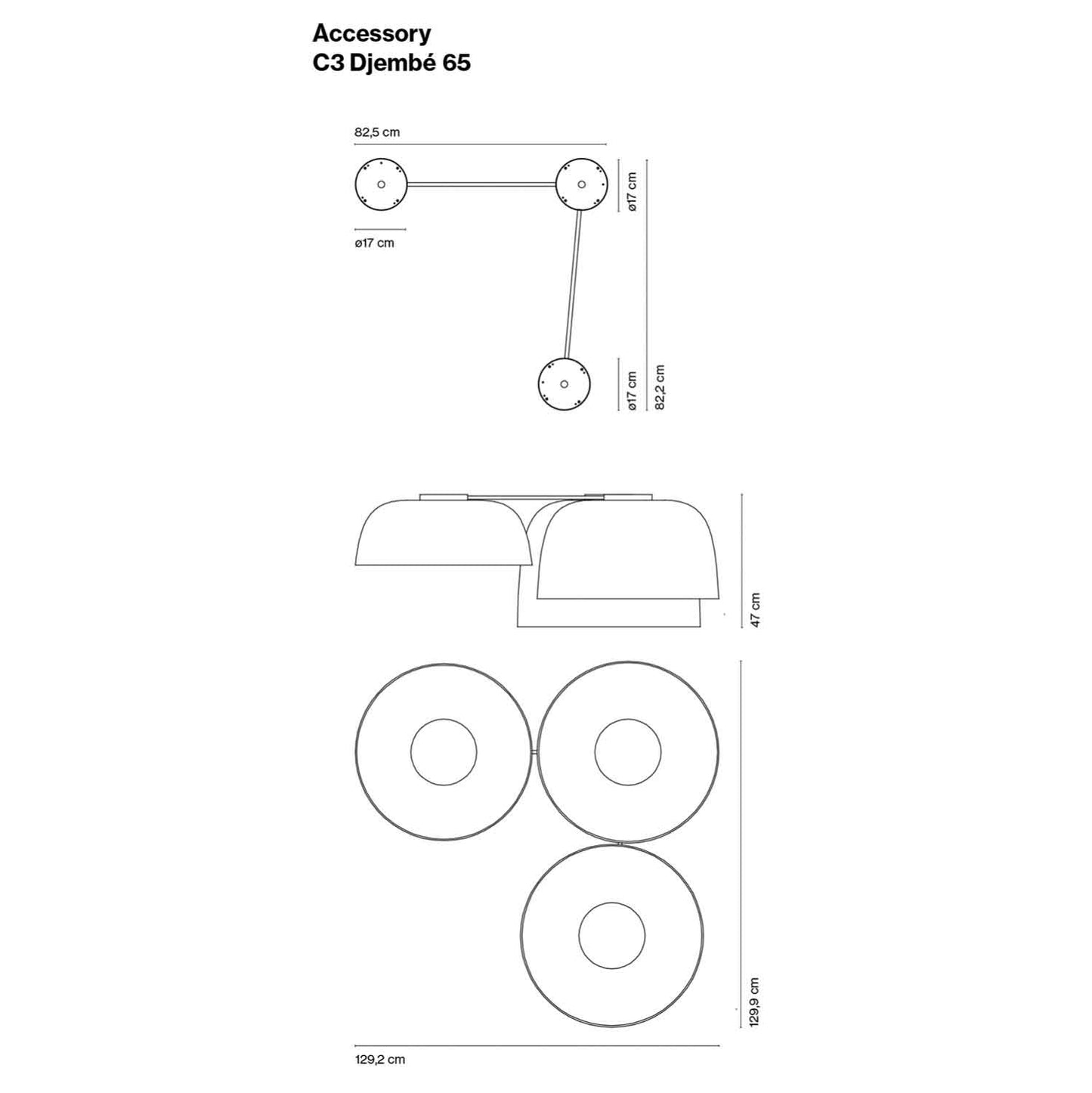 Djembé 65.23 loftlampe fra Marset