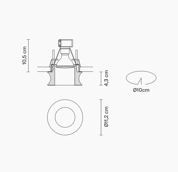 Eli downlight fra Fabbian