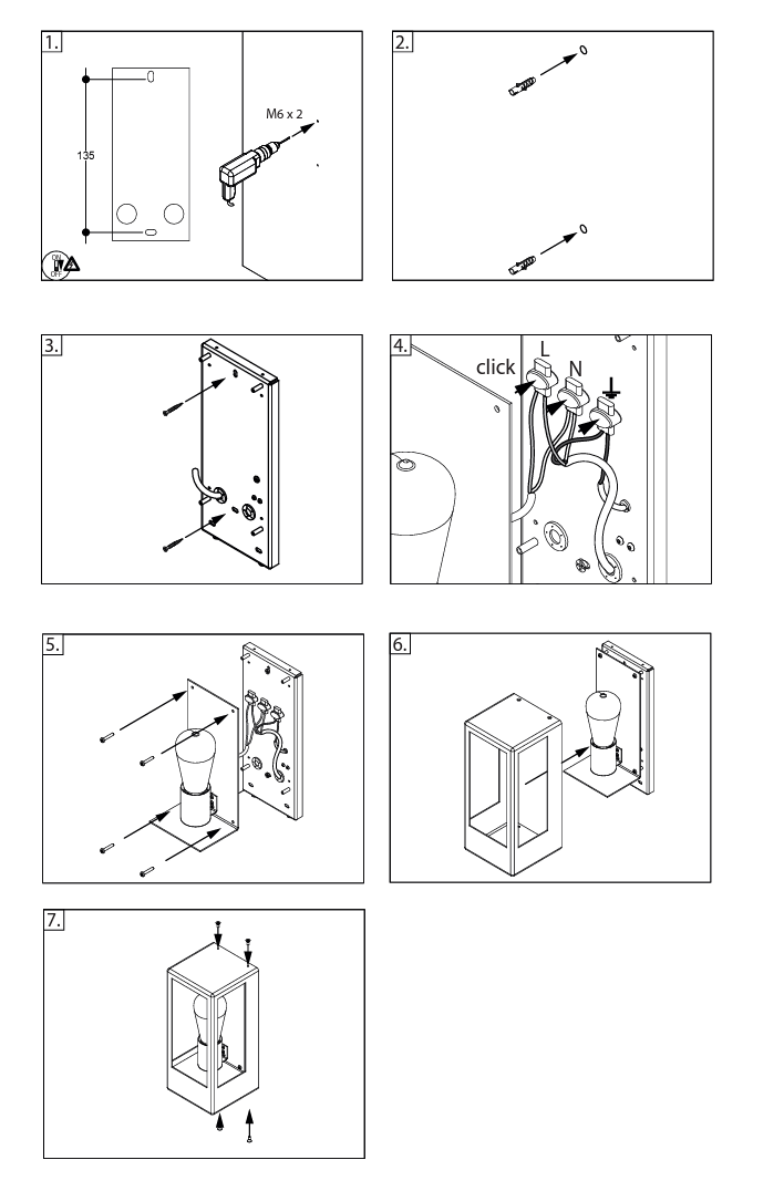 Polo E14 udendørs væglampe PSM Lighting