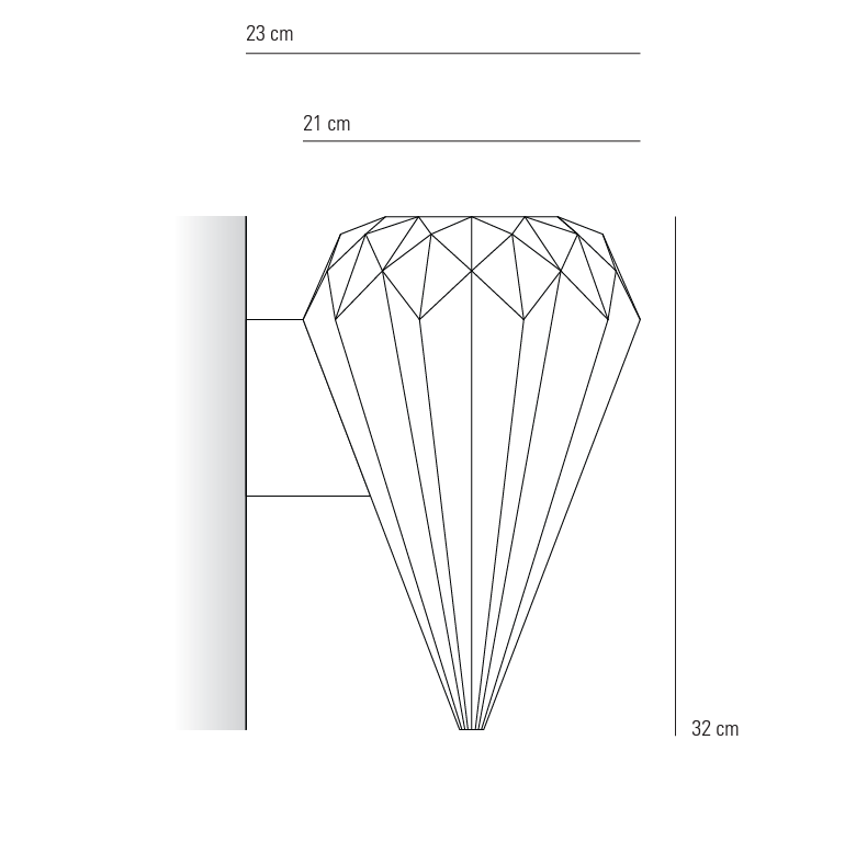 Hatton 3 væglampe Original BTC