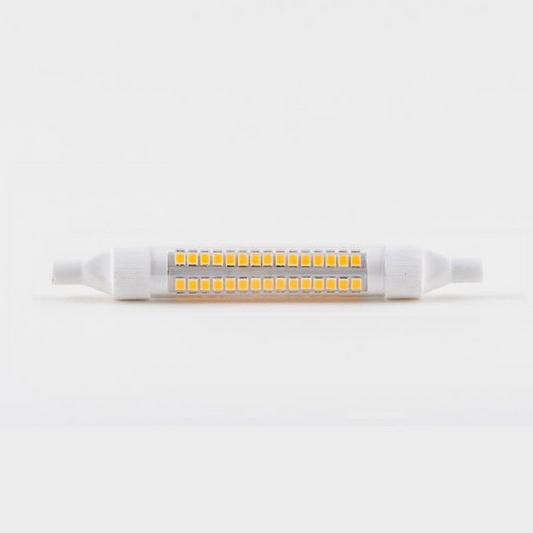 R7s 118mm 9W 2200K-3000K dim to warm 800Lm Ra80