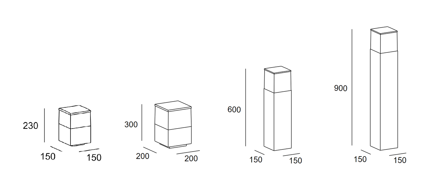 Cubik urban gray pullert leds-C4