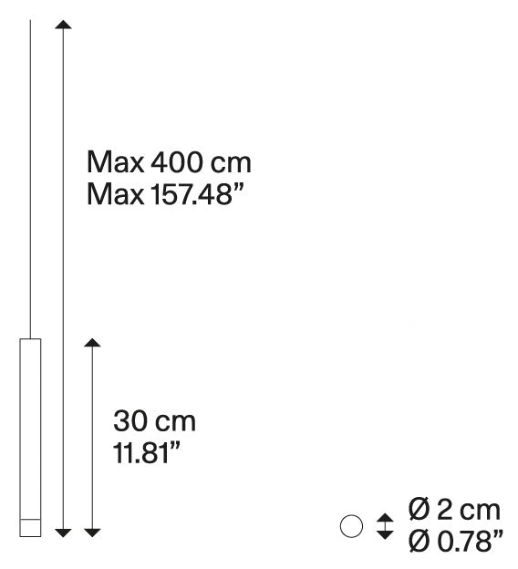 A-tube Nano Small pendel fra Lodes