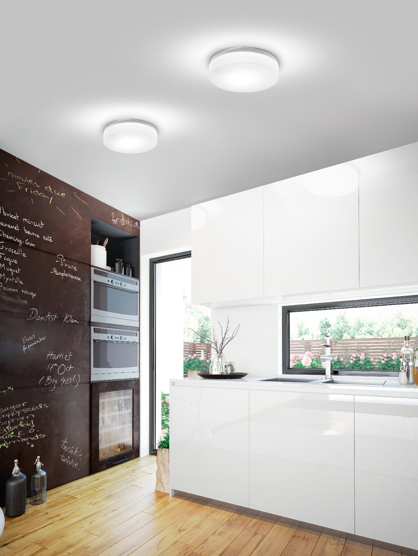 Miljøbillede af Drum Bayonet vist i køkken som grundbelysning