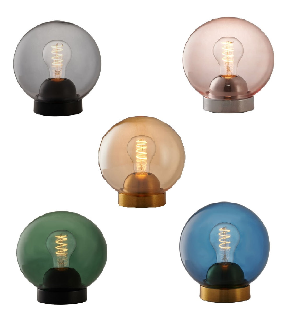 Bubbles bordlampe fra Halo Design