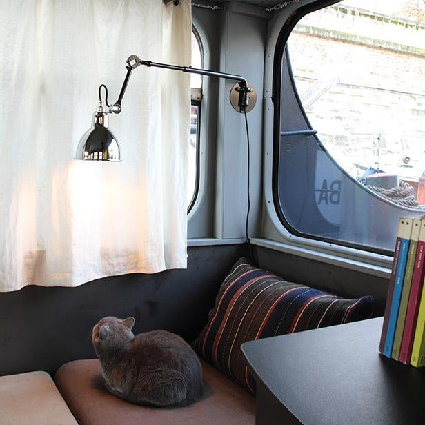Miljøbillede af Lampe Gras No. 203 væglampe sort/krom
