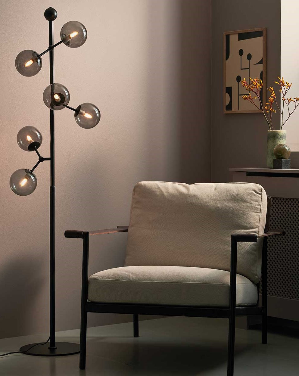 Atom gulvlampe fra Halo Design