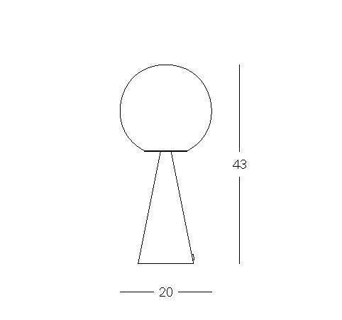 Bilia bordlampe Fontana Arte