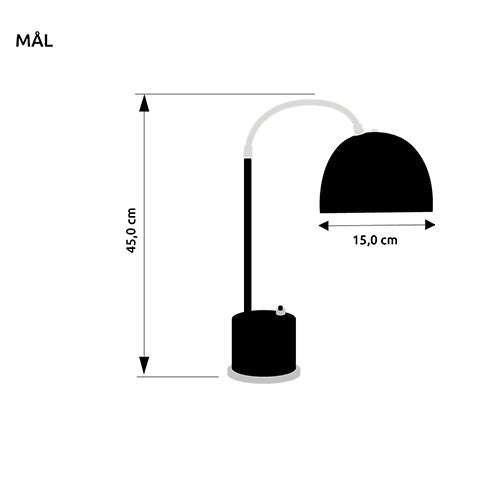 Bissen bordlampe ABC lys