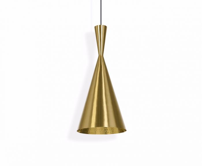 beat shade tall messing pendel Tom Dixon