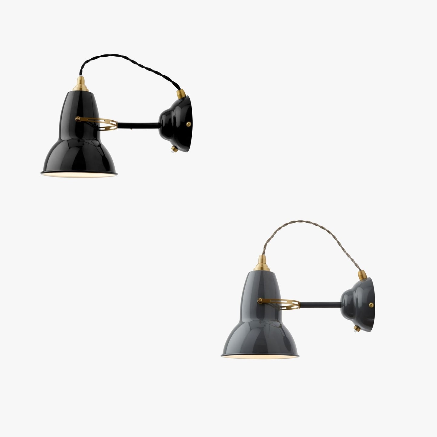 Original 1227 brass Anglepoise væglampe