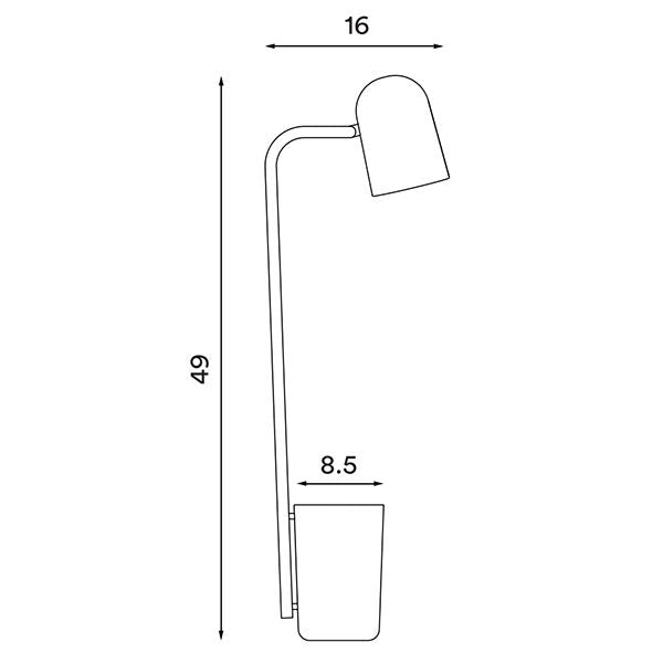 Stregtegning af Buddy bordlampe fra Northern Lighting