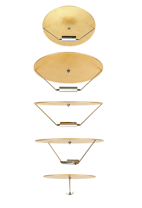 Billede af disco loftlampen fra forskellige vinkler fra Catellani & Smith