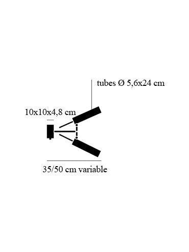 Lucenera væg loftlampe Catellani & Smith