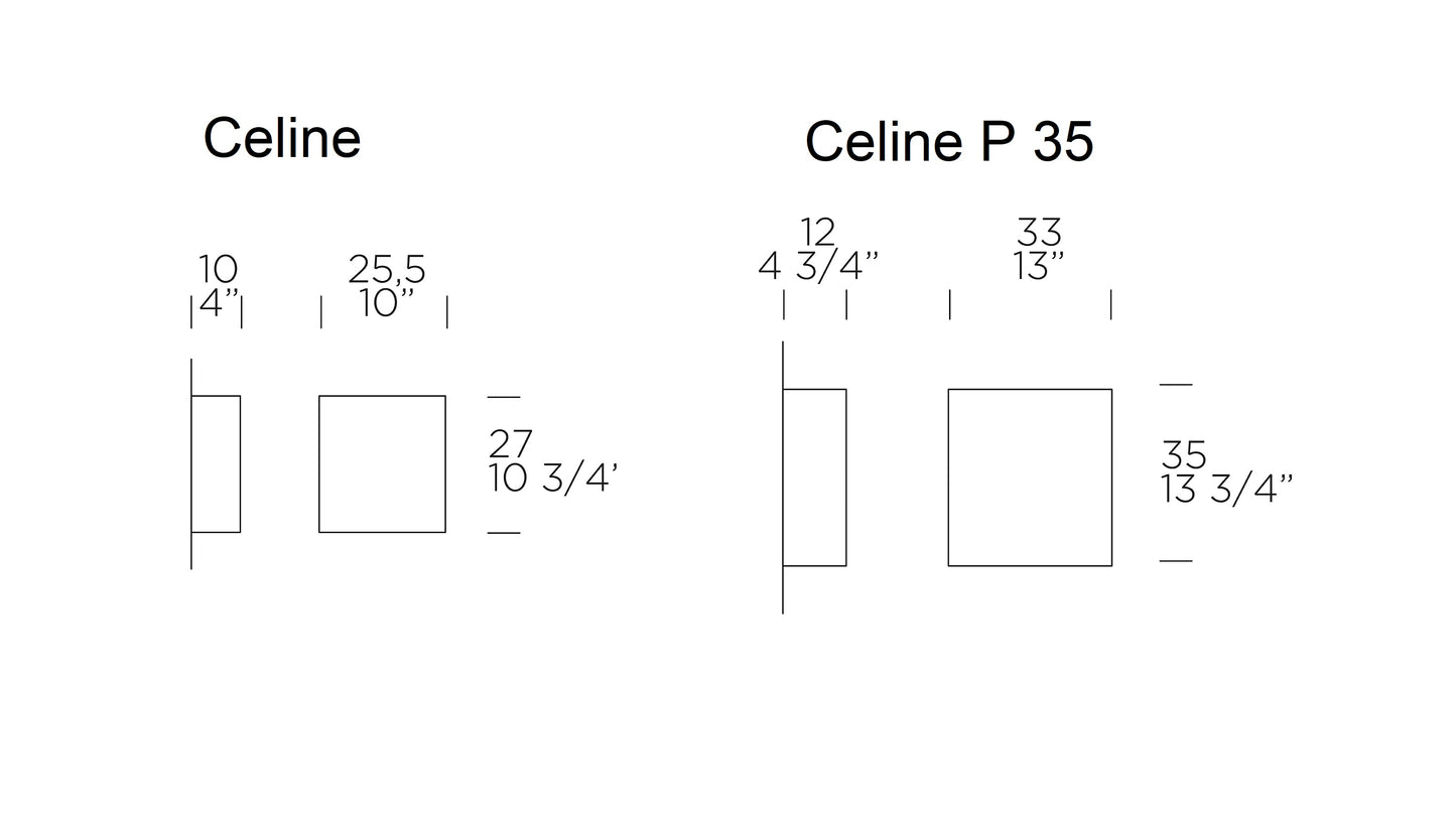 Celine loft væglampe Leucos