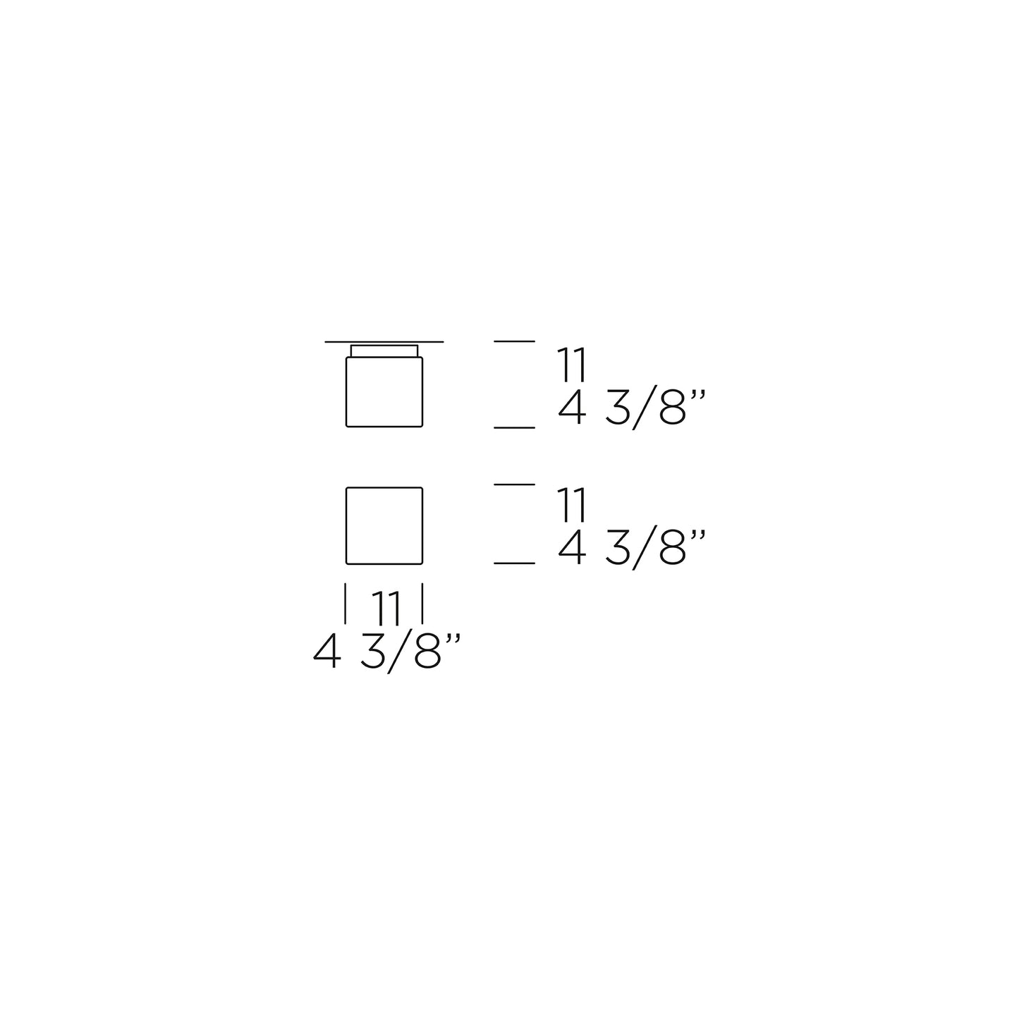 Cubi  væg/loft lampe  Leucos