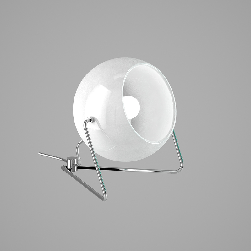 Beluga Hvid bordlampe Fabbian