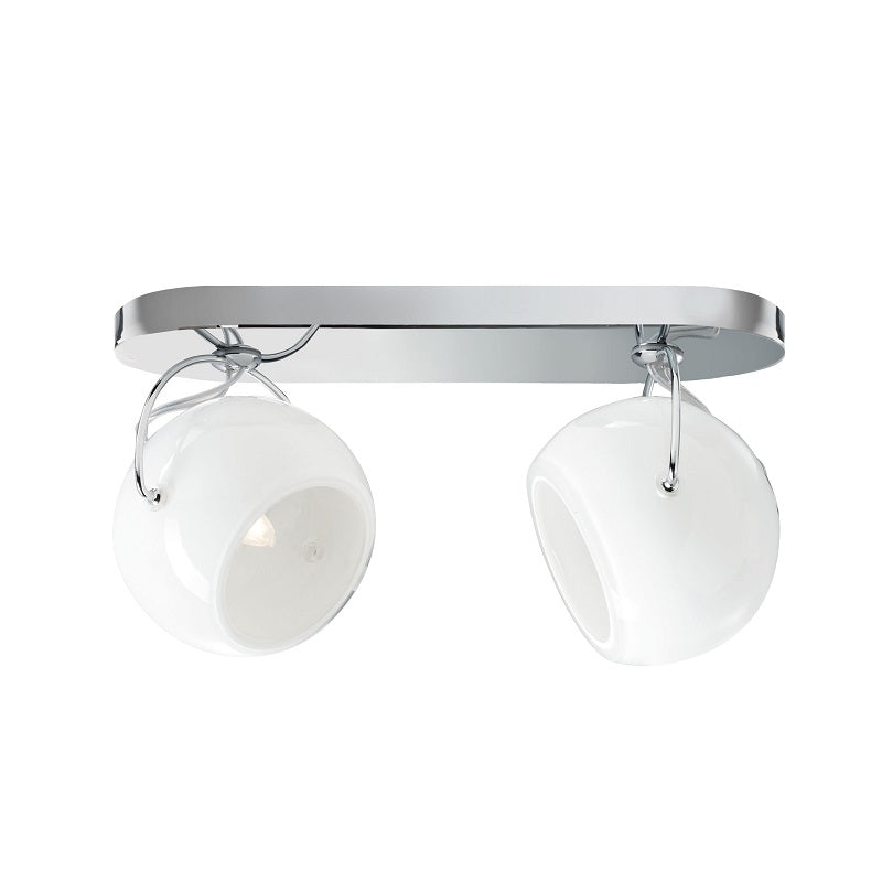 Beluga hvid 2 væg/loftlampe Fabbian