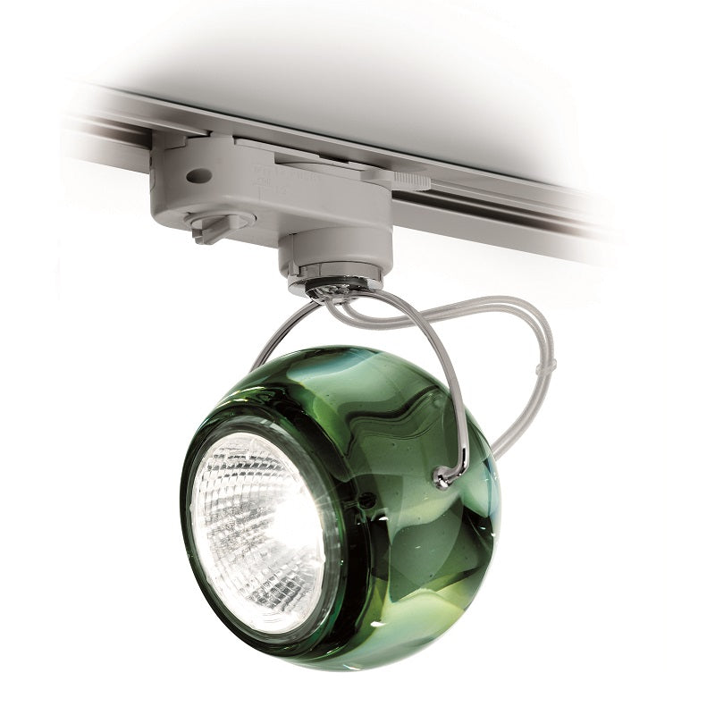 Beluga skinnespot 230V 3F i grøn fra Fabbian