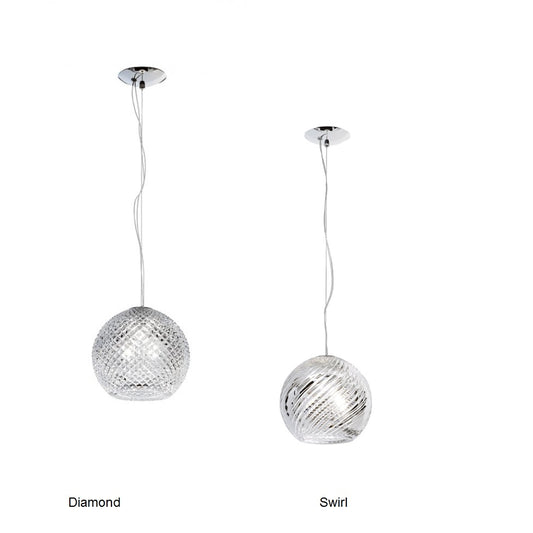 Diamond&Swirl pendel Fabbian