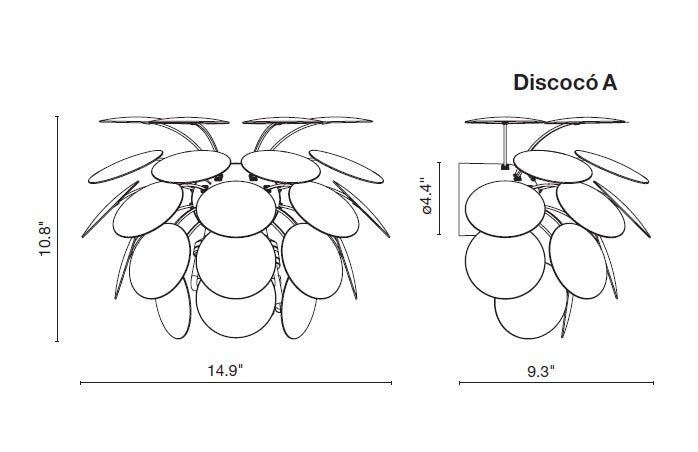 Discoco væglampe fra Marset