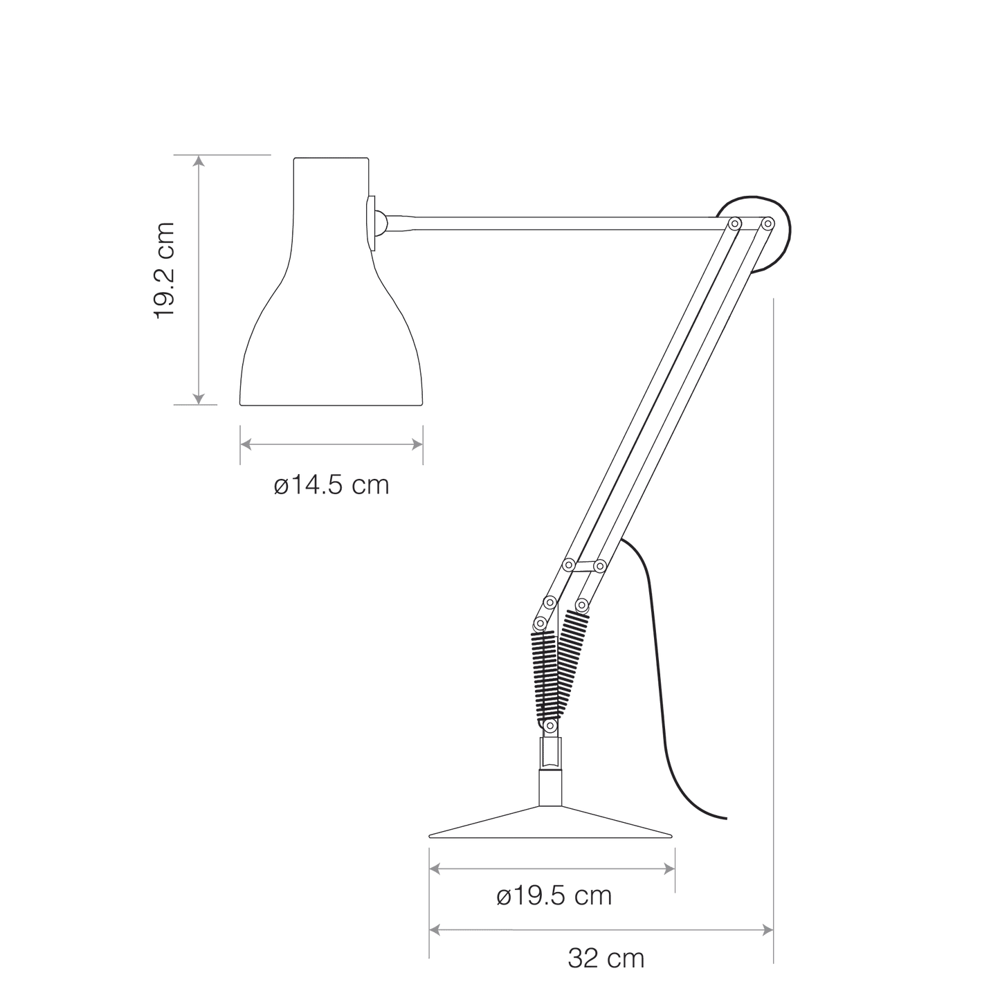 Type 75 bordlampe Anglepoise